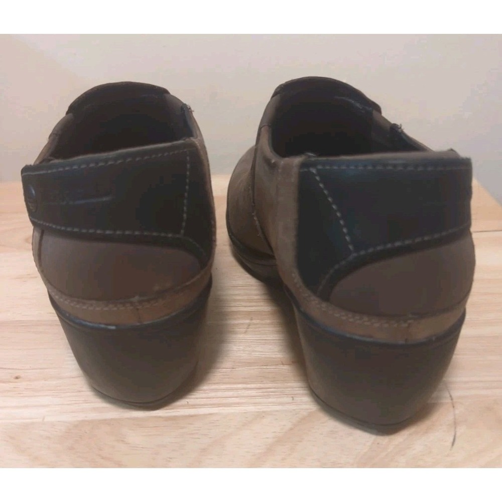 Merrell Veranda Moc Clog Women's 8 Brown Mules Slip On Leather Logo Minimalist - Picture 5 of 9